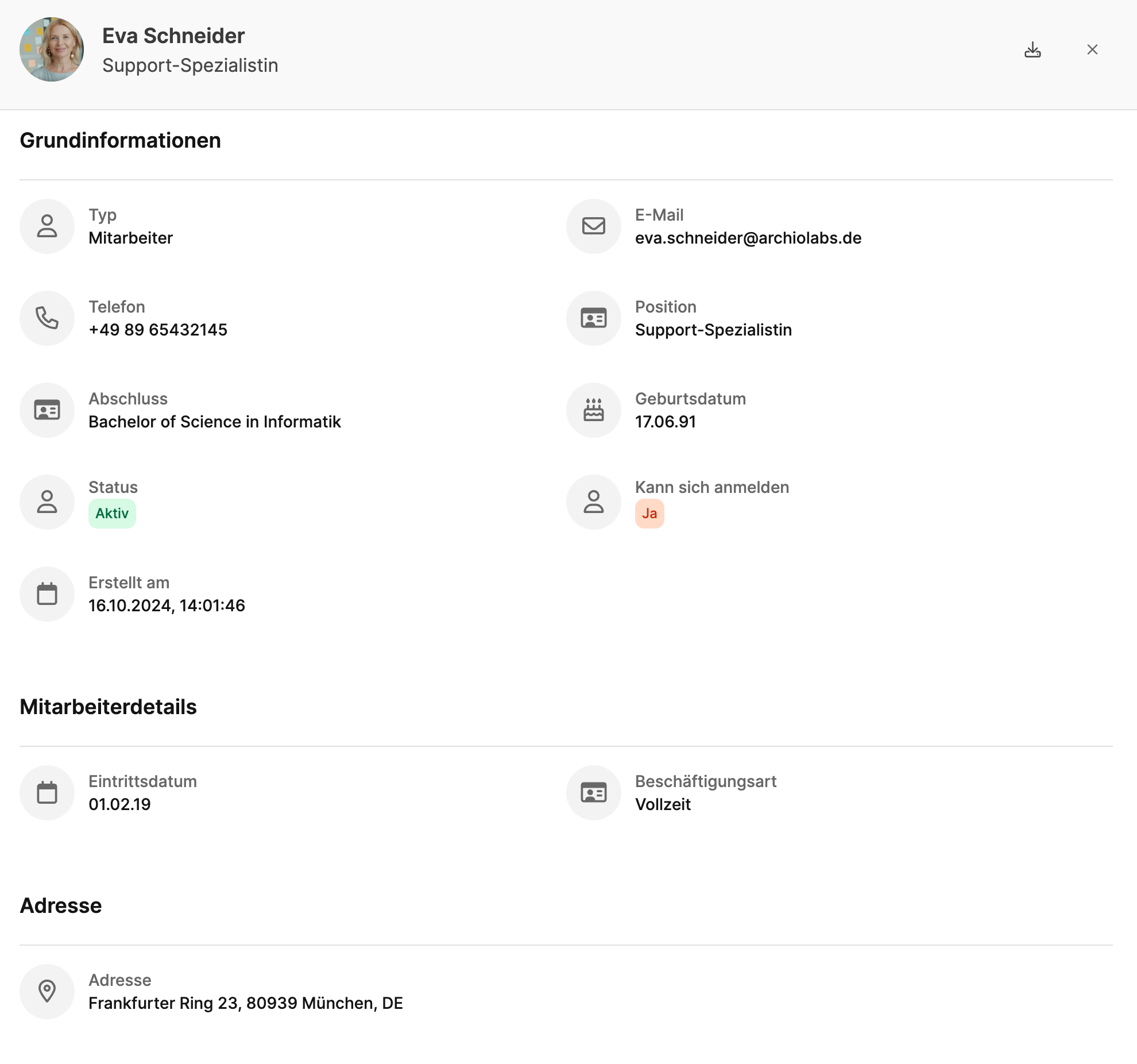 Leadtime interface