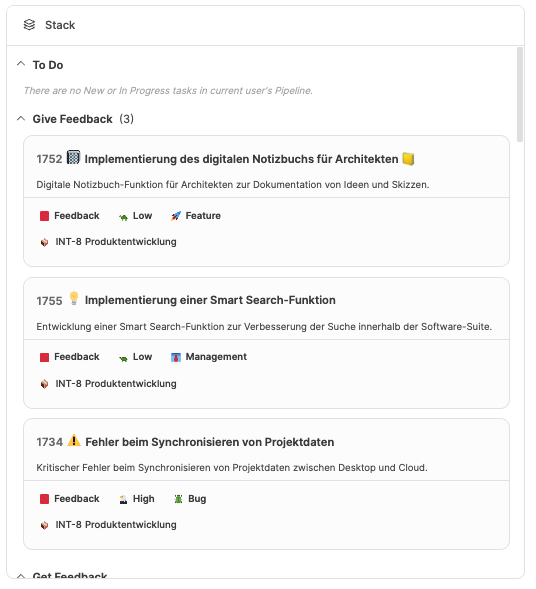 Dashboards – Stack Widget