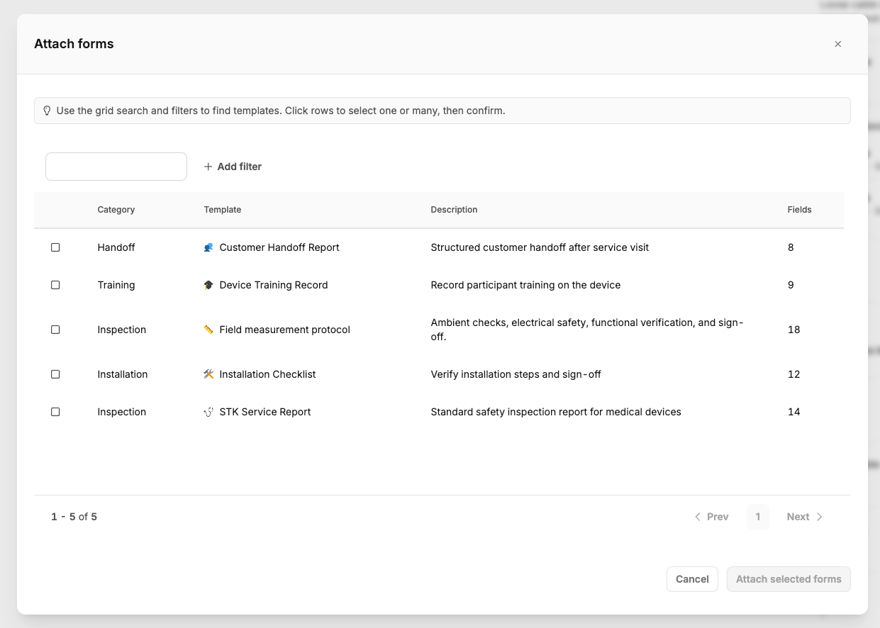 Leadtime interface