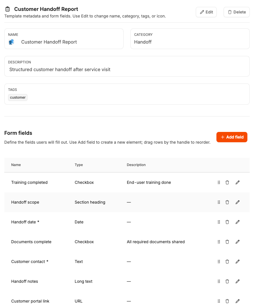 Leadtime interface