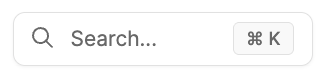 Command Console search field in the header