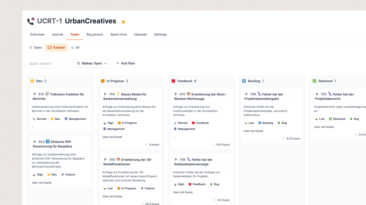 Projects overview