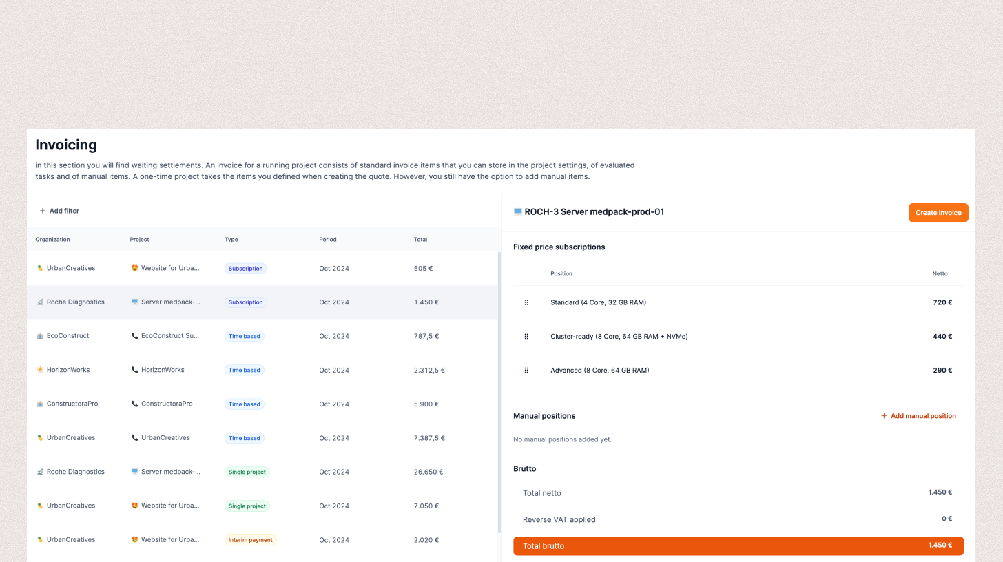 Integrated billing