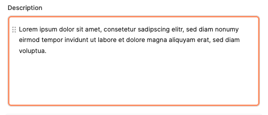 Paragraph block