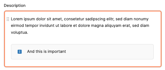 Callout block
