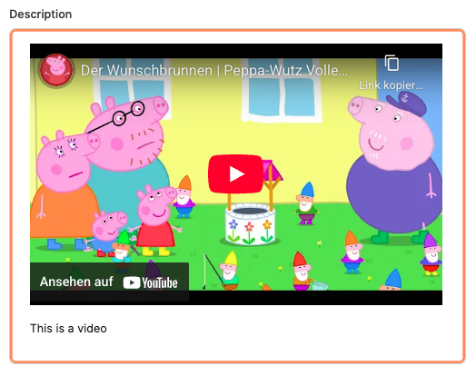 Embedded video