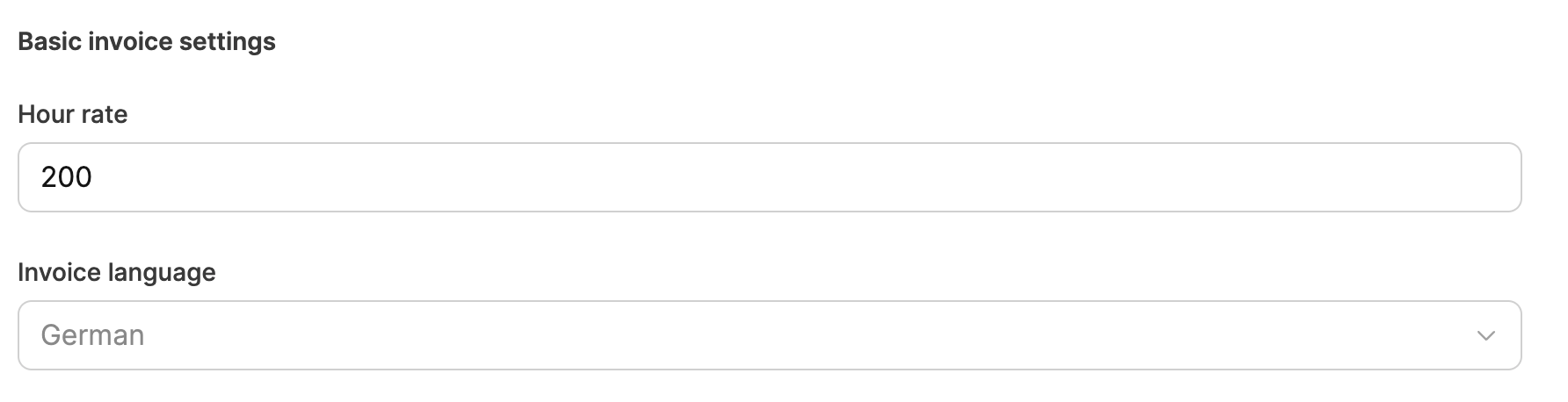 Leadtime interface