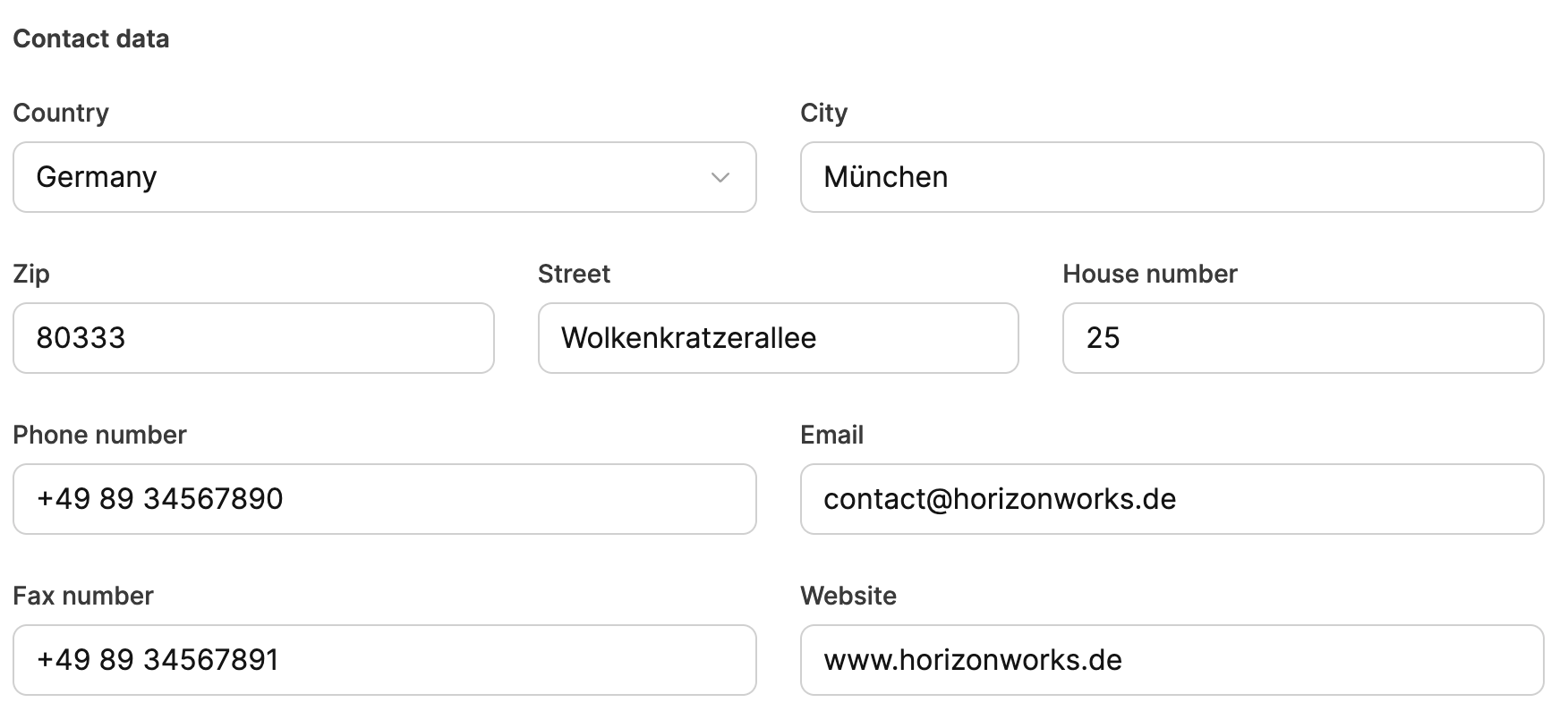Leadtime interface