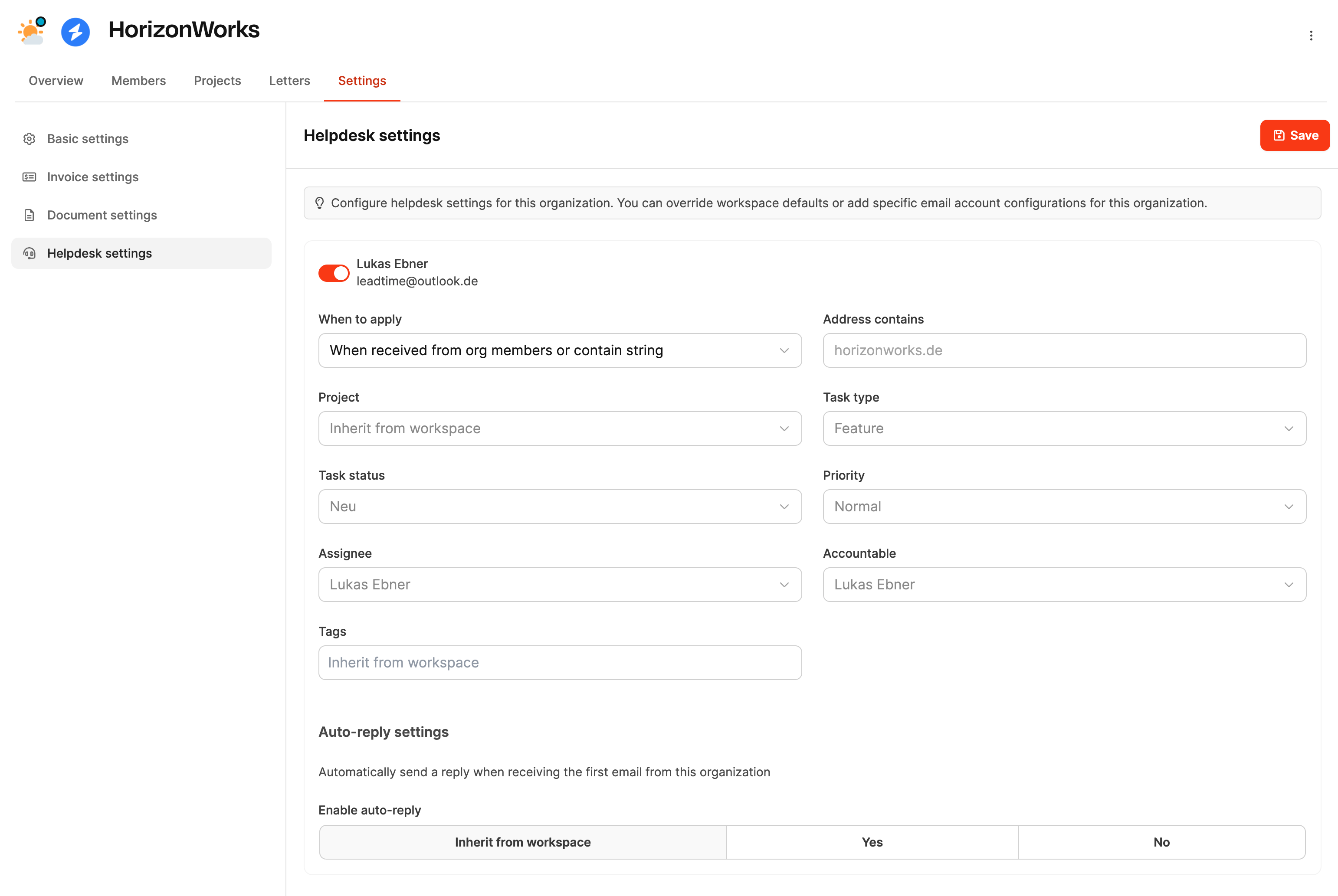 Leadtime interface