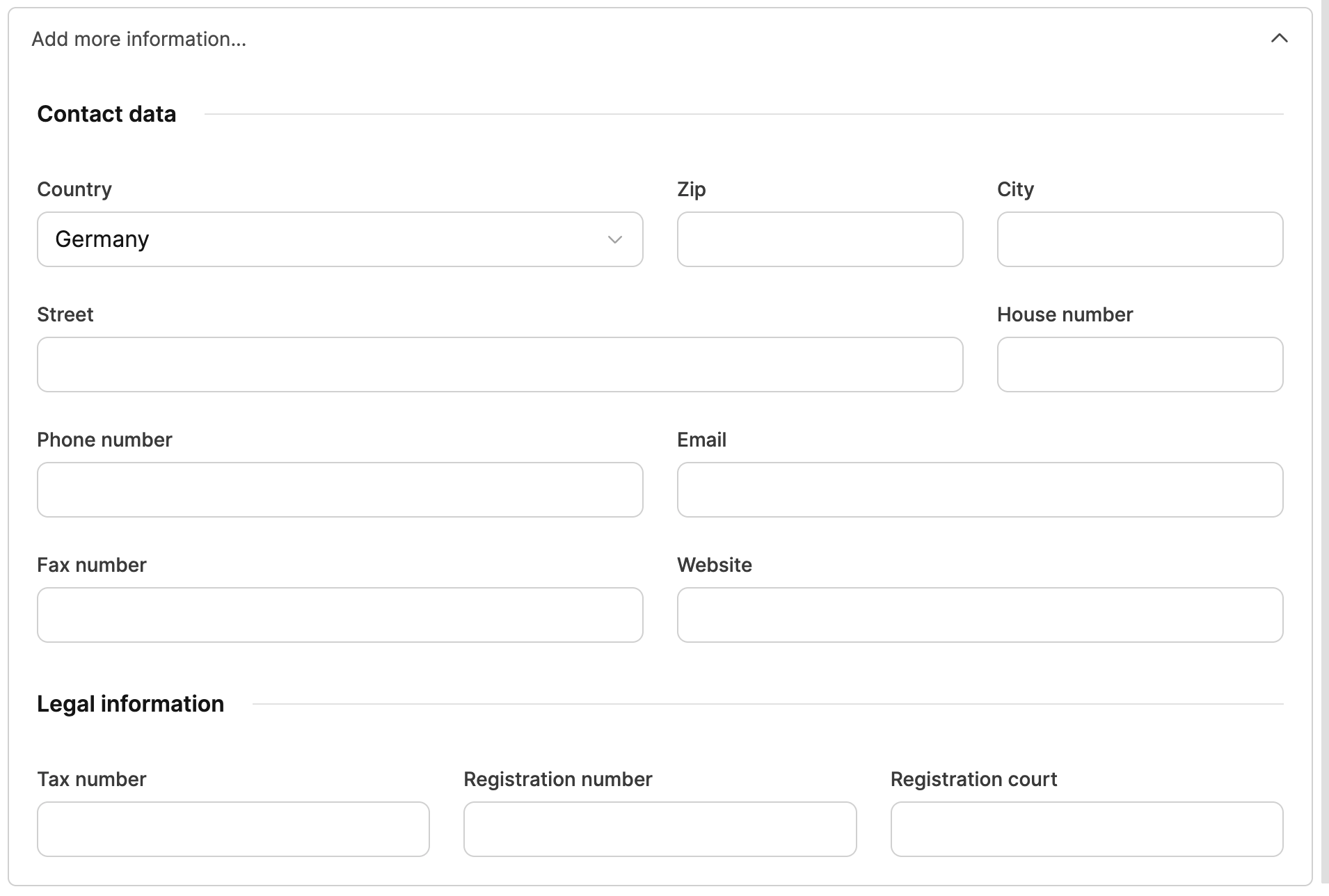 Leadtime interface