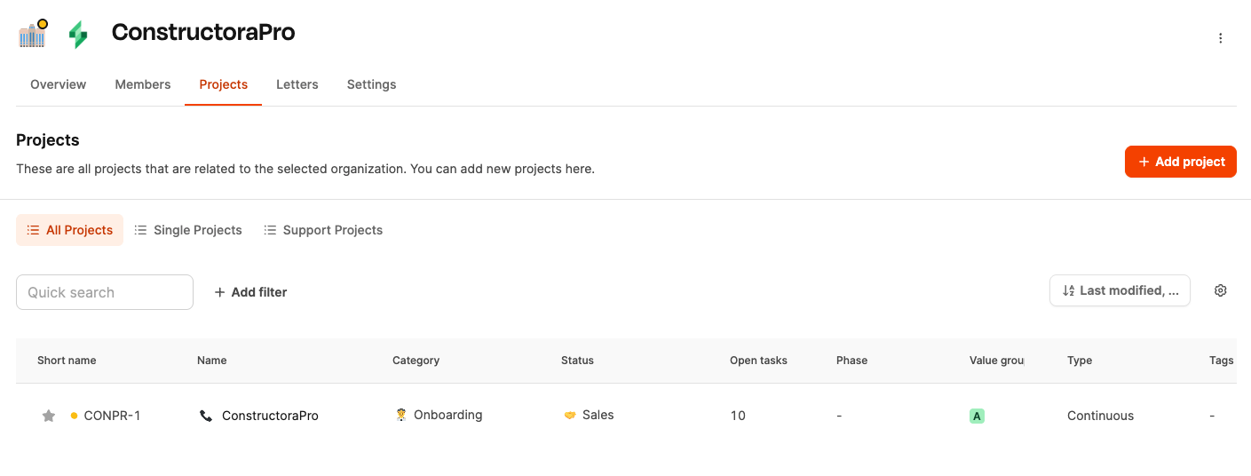 Leadtime interface