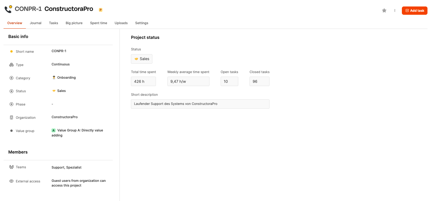 Leadtime interface