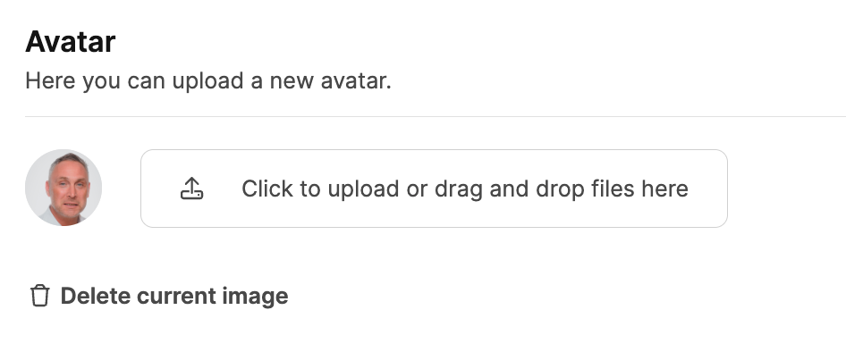 Profile – Account – Avatar